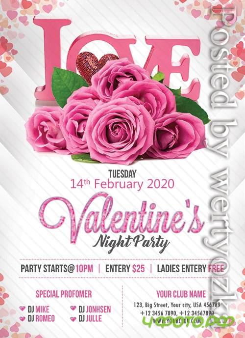 Premium Valentines Party - Premium flyer psd template