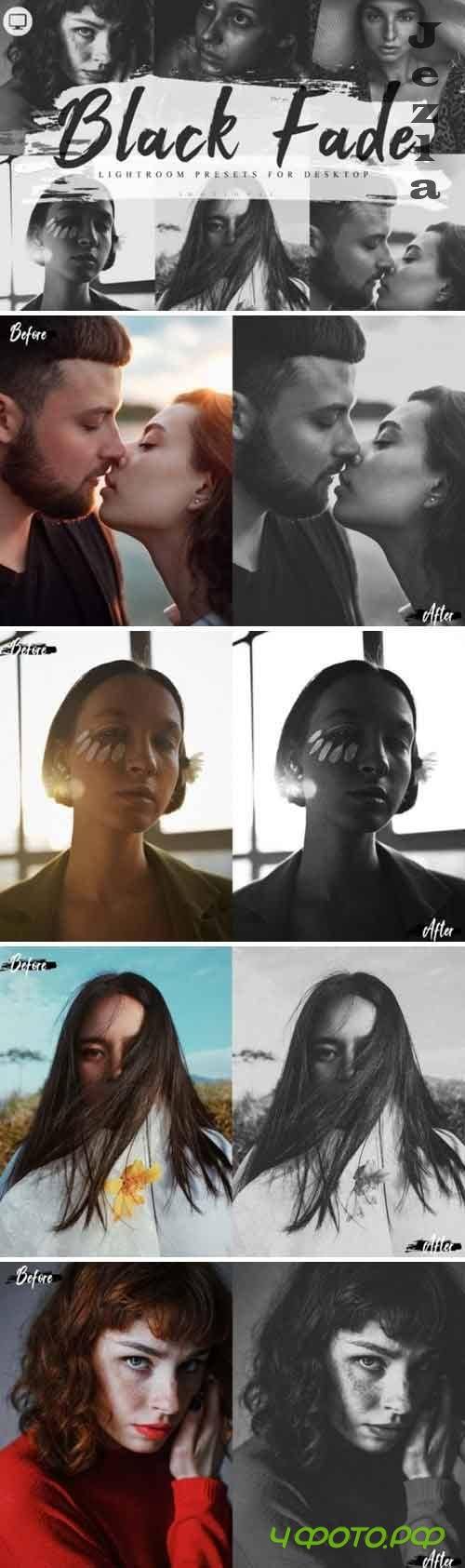 6 Lightroom Presets Black Fade Theme - 561854