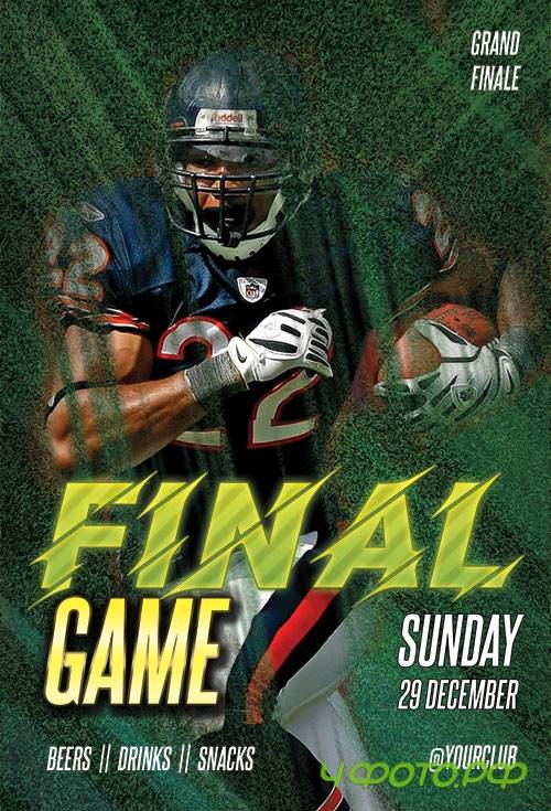 Final Game - Premium flyer psd template