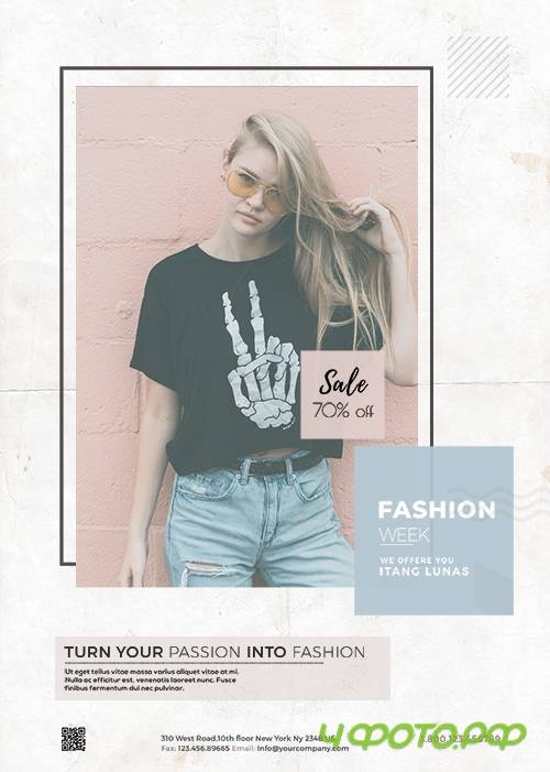 Fashion Week - Clean PSD Flyer Template