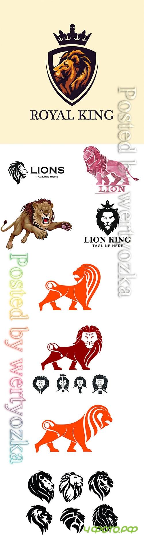 Lion logos vector illustration