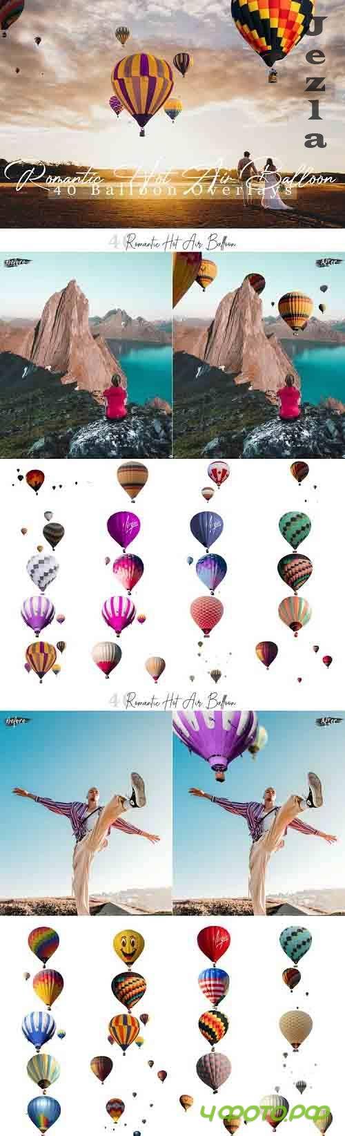 40 Romantic hot air balloon Photo Overlays - 568634