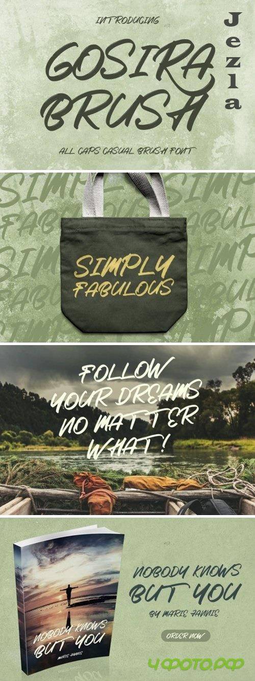 Gosira Brush Font