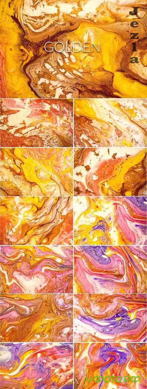 Liquid Paint - Golden Textures - 4681552