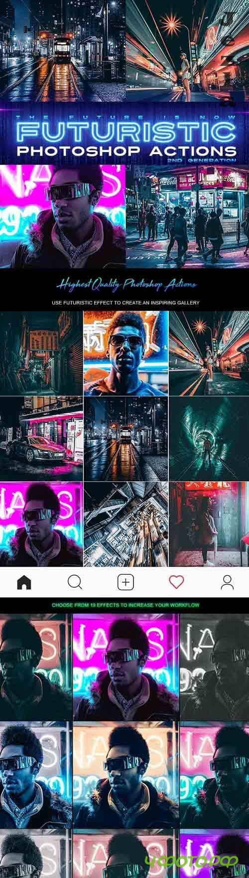 Futuristic Gen 2 Photoshop Actions 25230343
