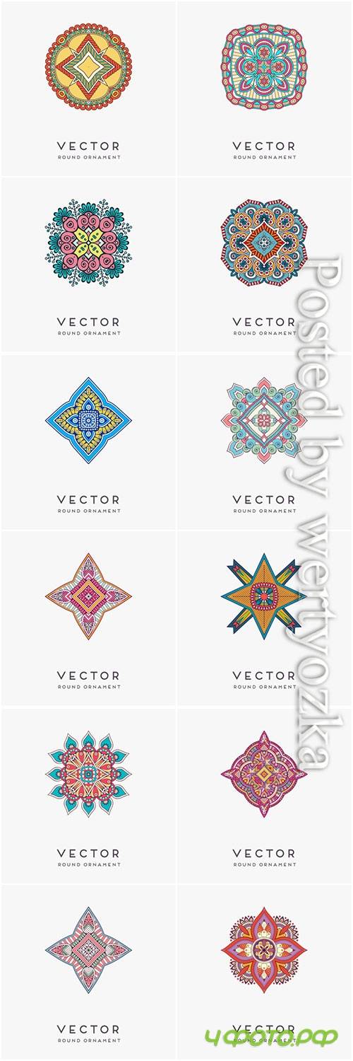 Decorative hand drawn mandala vector illustration # 3