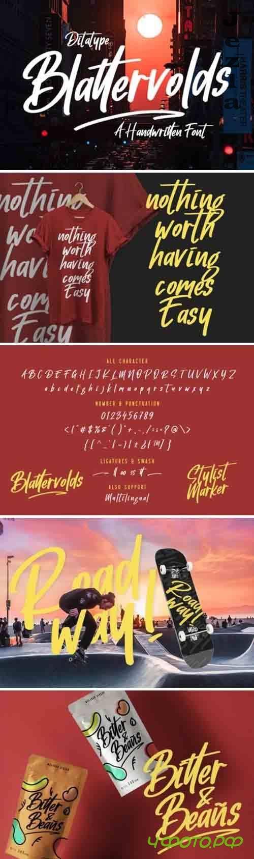 Blattervolds Font