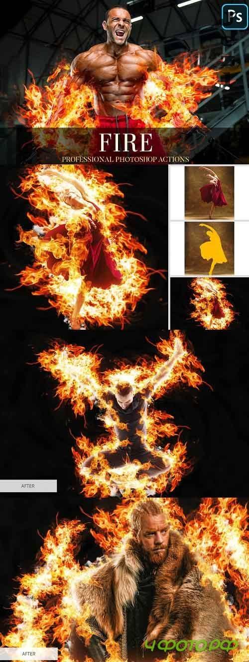 Fire Photoshop Action 4870210