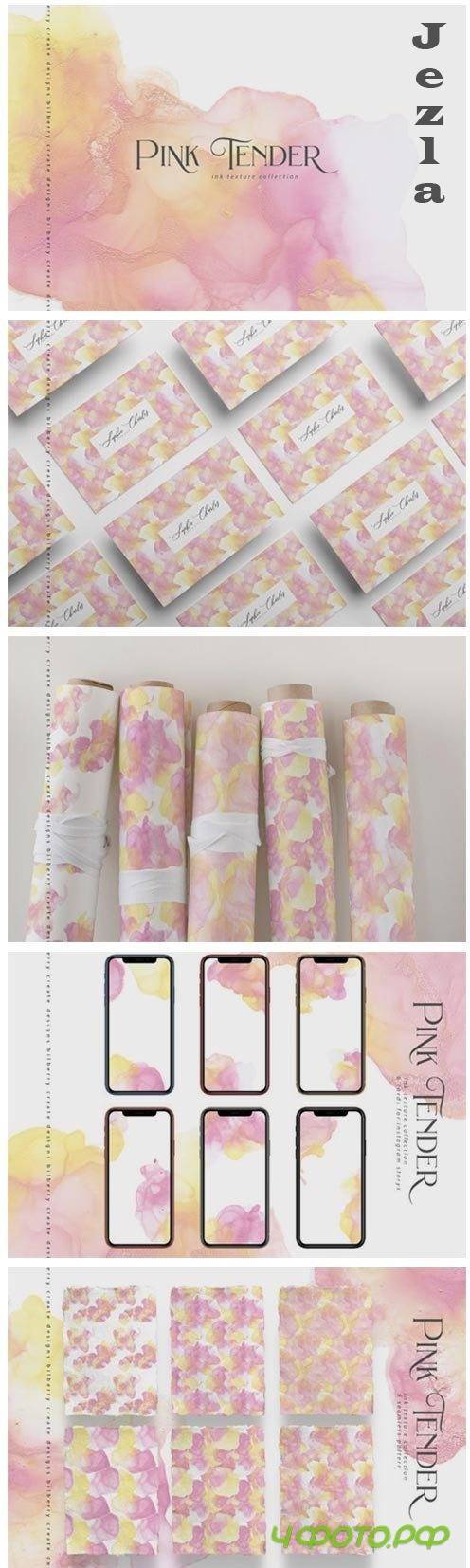 Pink Tender ink texture - 4865150