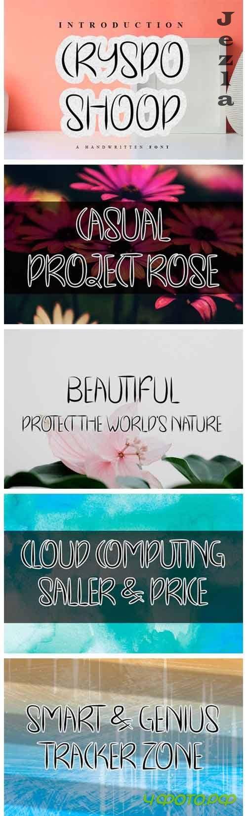 Cryspo Shoop Font