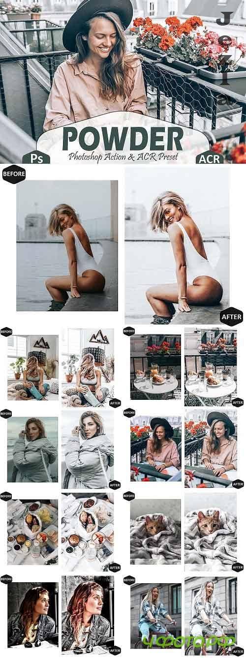 10 Powder Photoshop Actions And ACR Presets, Instagram Theme - 532456