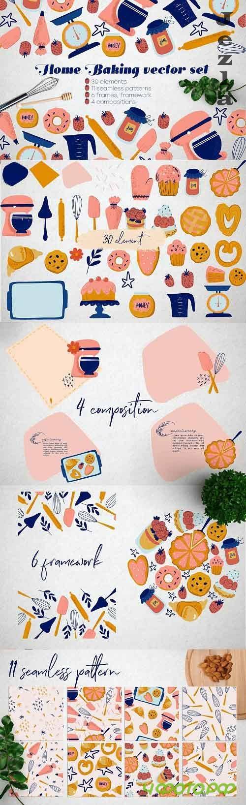 Home Baking vector set - 4974822 Home Baking vector set - 4974822