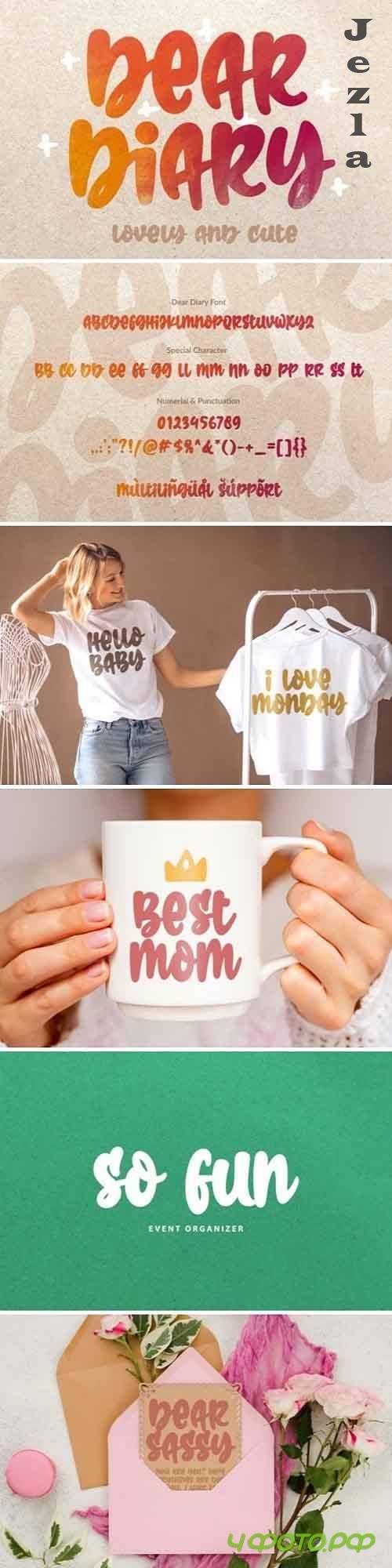 Dear Diary Font