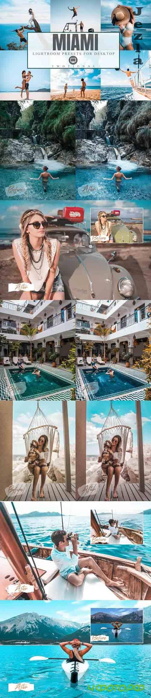 18 Miami Lightroom Presets bright summer photo filter  - 661002
