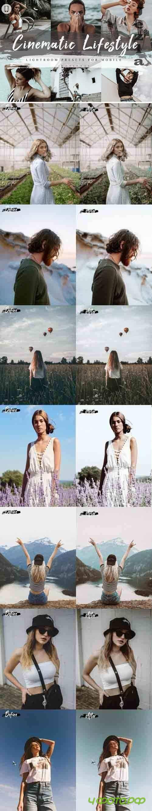 5 Cinematic Lifestyle Mobile Lightroom Presets - 671669
