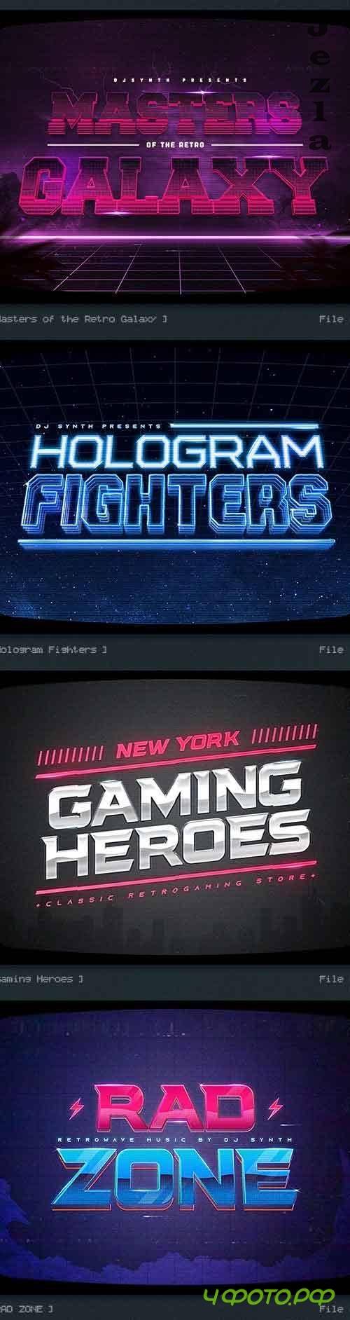 Synthwave 80s Retro Text Effects V3 26742705