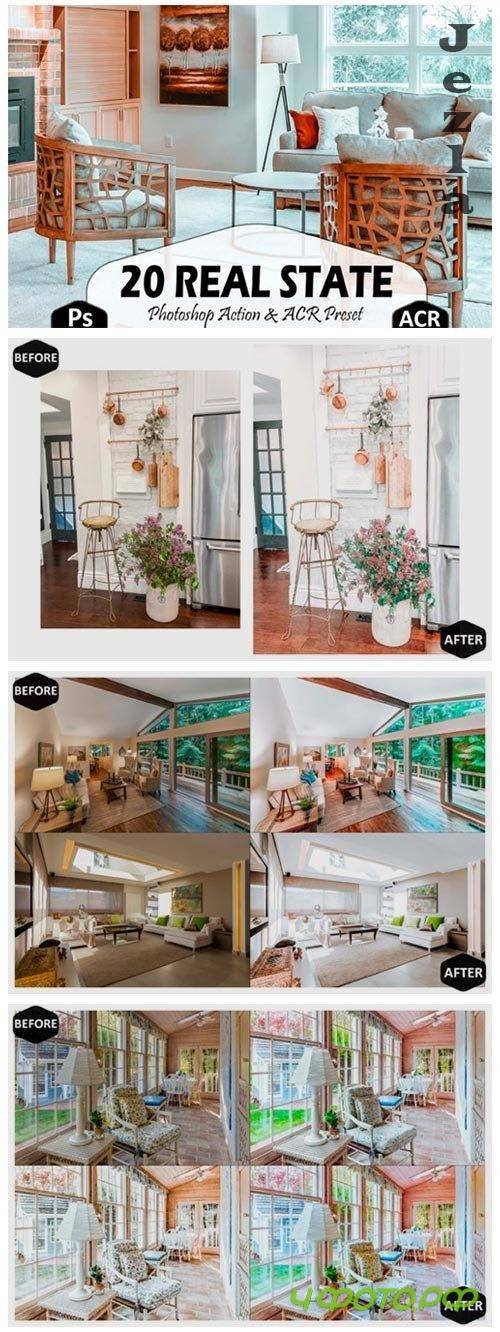 20 Real State Photoshop Actions and ACR 4444130
