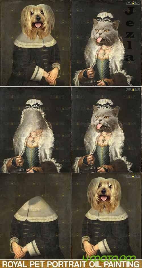Royal Pet Portrait templates vol.4, Pet Painting - 685650