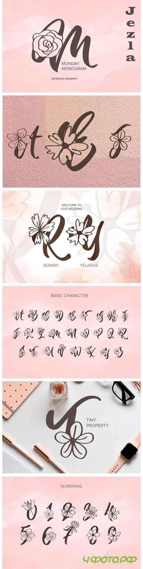 Monday Monogram Font