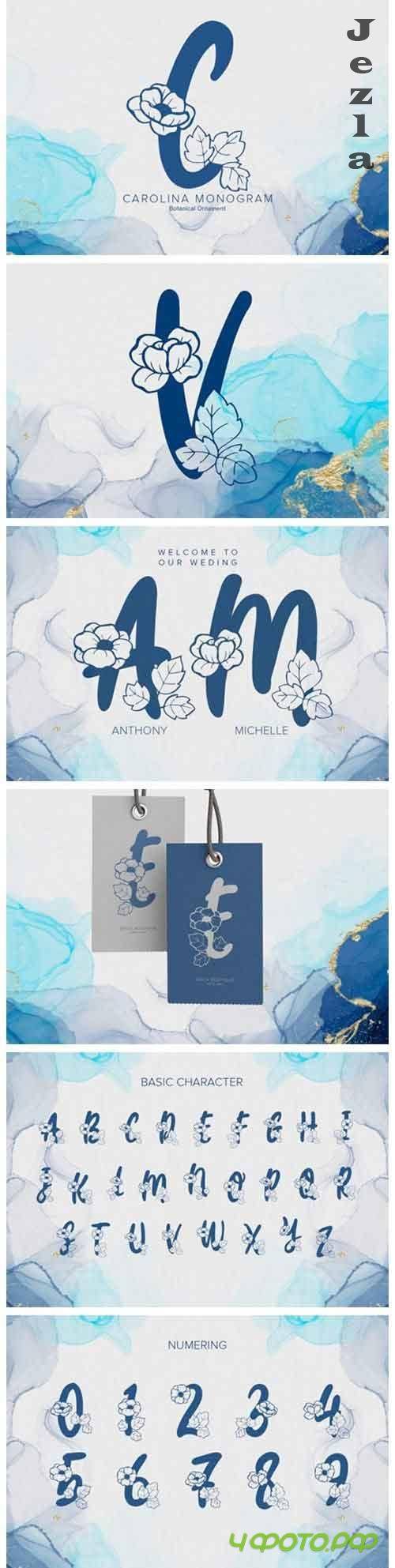 Carolina Monogram Font