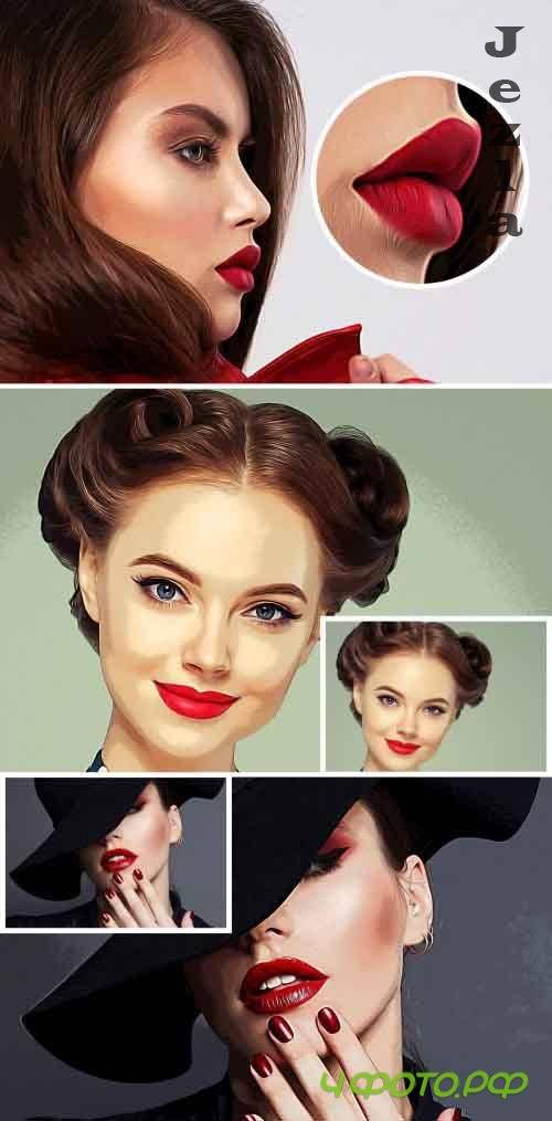 Oil Paint Photo Effect Mockup 360273639 Oil Paint Photo Effect Mockup 360273639