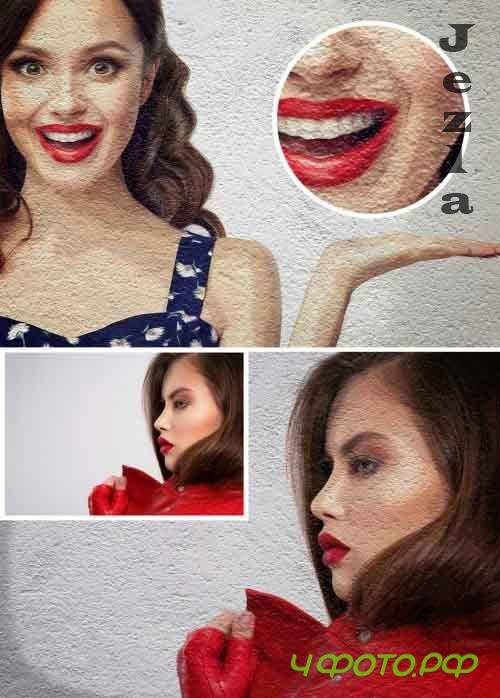 Paint Photo Effect on a Wall Mockup 360273625 Paint Photo Effect on a Wall Mockup 360273625