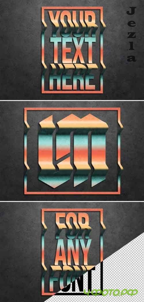 Rippled Text Effect Mockup 360272420