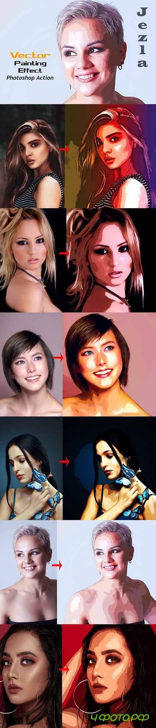 Vector Painting Effect Photoshop Act 4876102