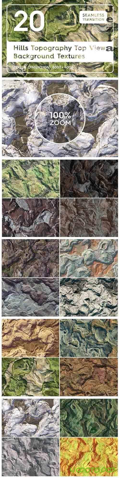 20 Hills Topography Atop Textures - 5170075