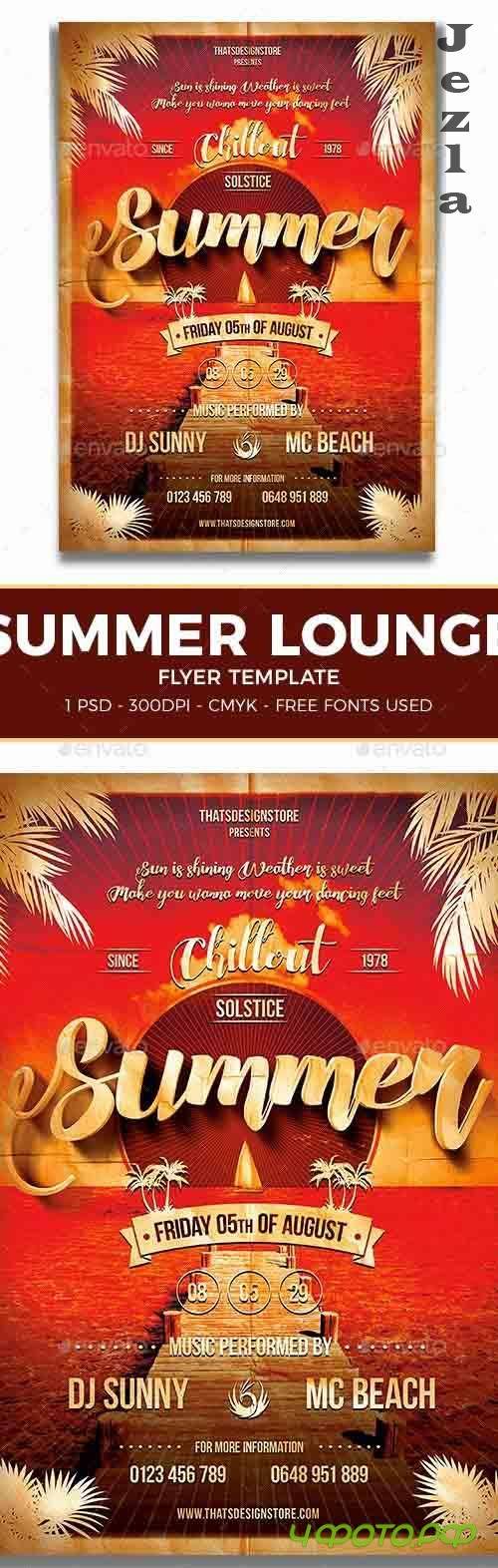 Summer Lounge Flyer Template V1 - 7972361 - 91166 Summer Lounge Flyer Template V1 - 7972361 - 91166