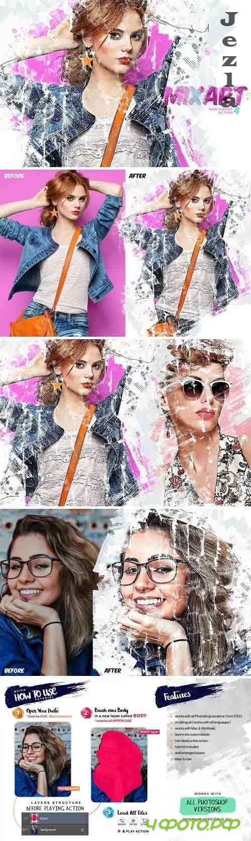 MixArt 4 Photoshop Action