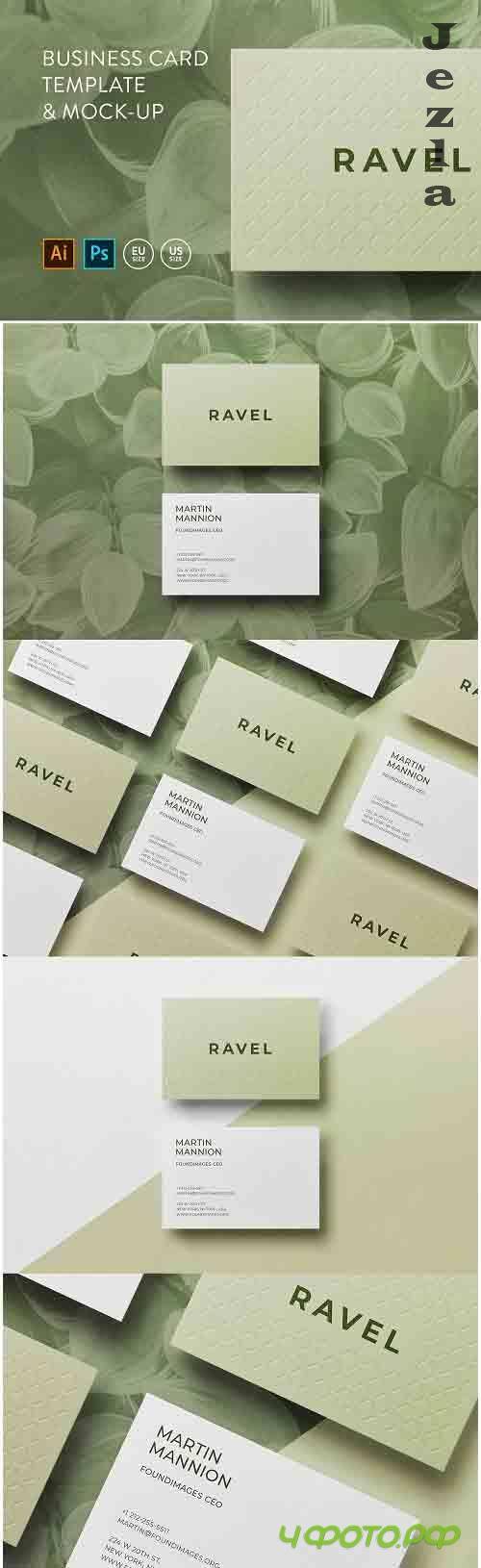 Business card Template & Mock-up #6 - 63941