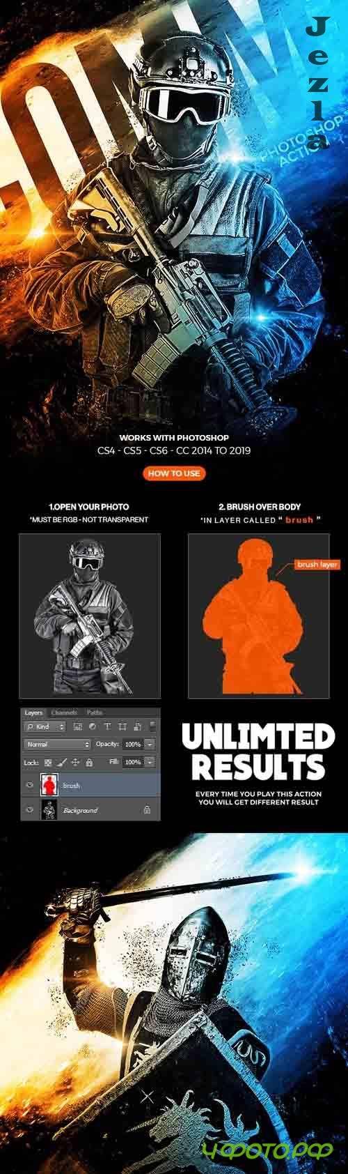 Commando Photoshop Action - 24551056
