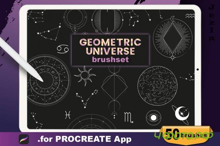 Procreate - Geometric Universe Stamp - 4613812