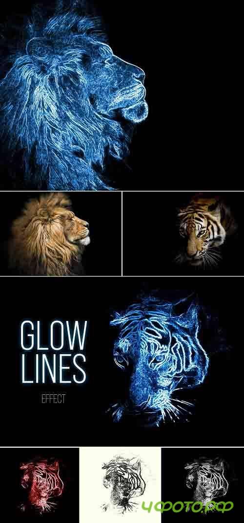Glowing Image Effect Mockup 368501706