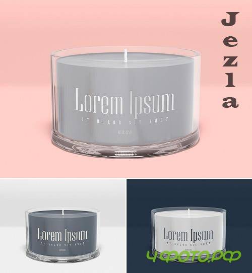 Candle Glass Jar Mockup 368533112