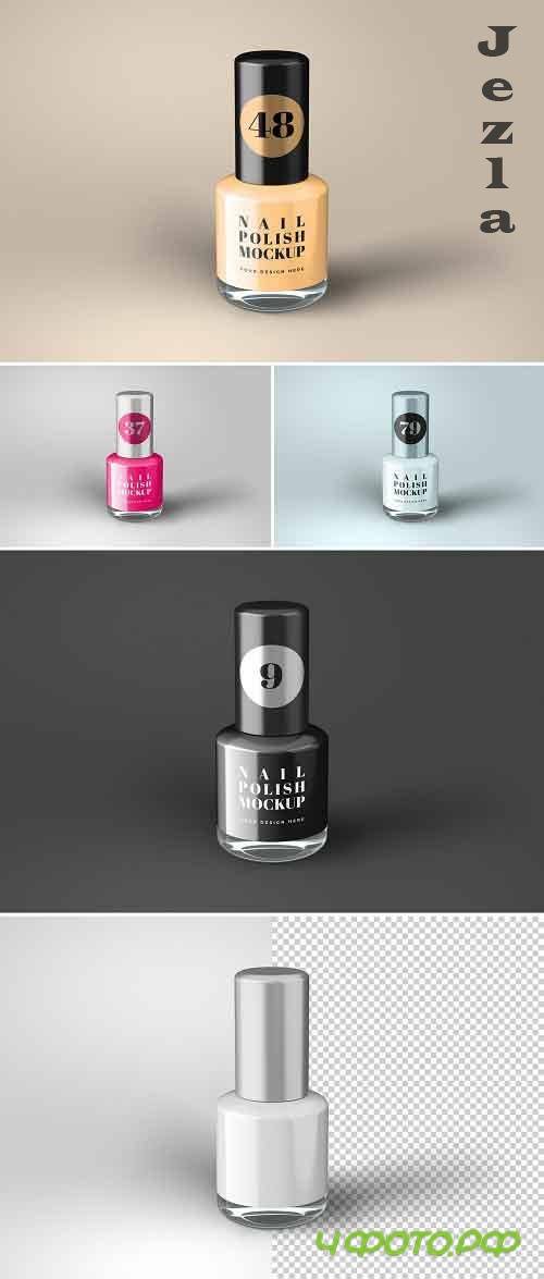 Nail Polish Bottle Mockup 368310214