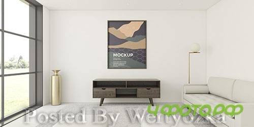 Interior assortment with frame mock-up