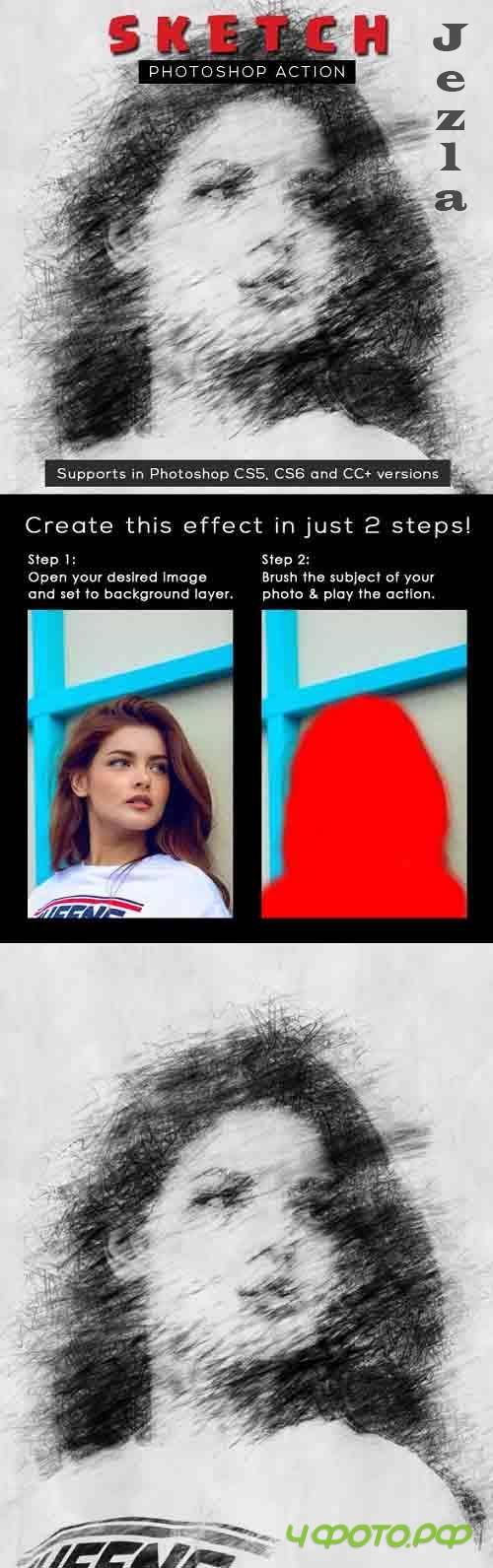 Sketch Photoshop Action 26428215