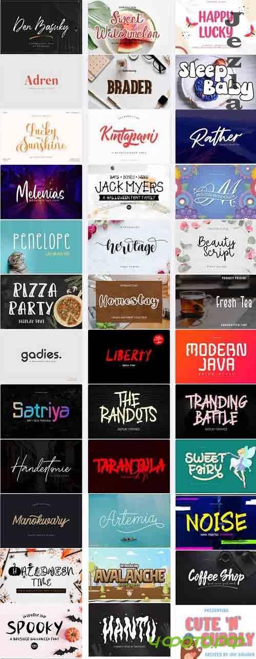 Mix Font Bundle 22 - 36 Premium Fonts