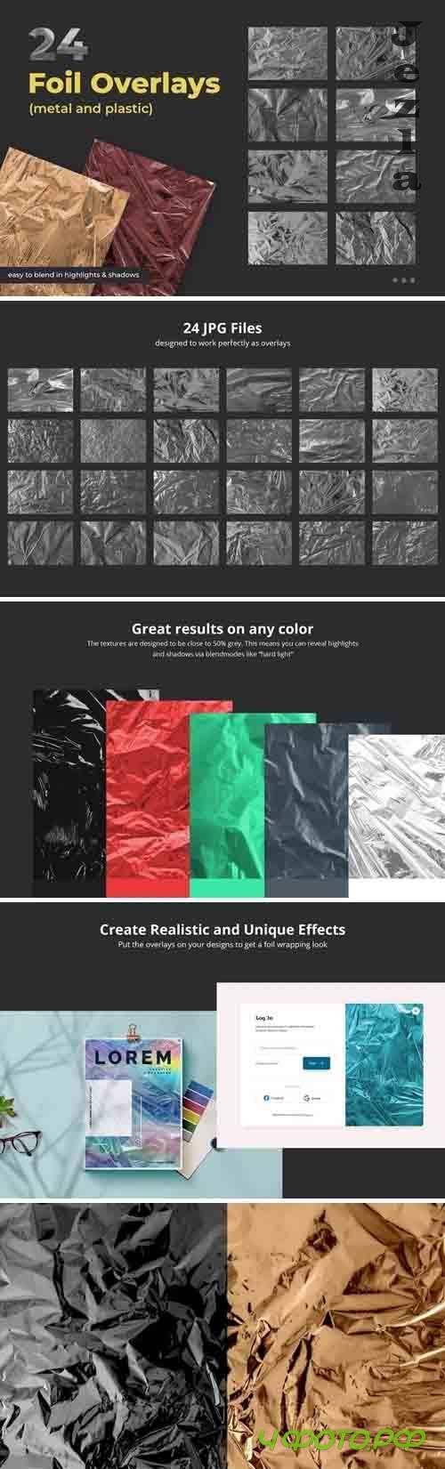 24 Foil Overlay Textures
