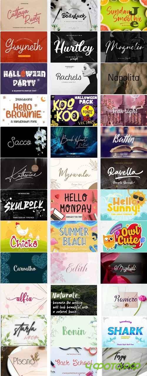 Mix Font Bundle 26 - 36 Premium Fonts