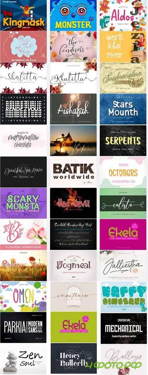 Mix Font Bundle 29 - 36 Premium Fonts