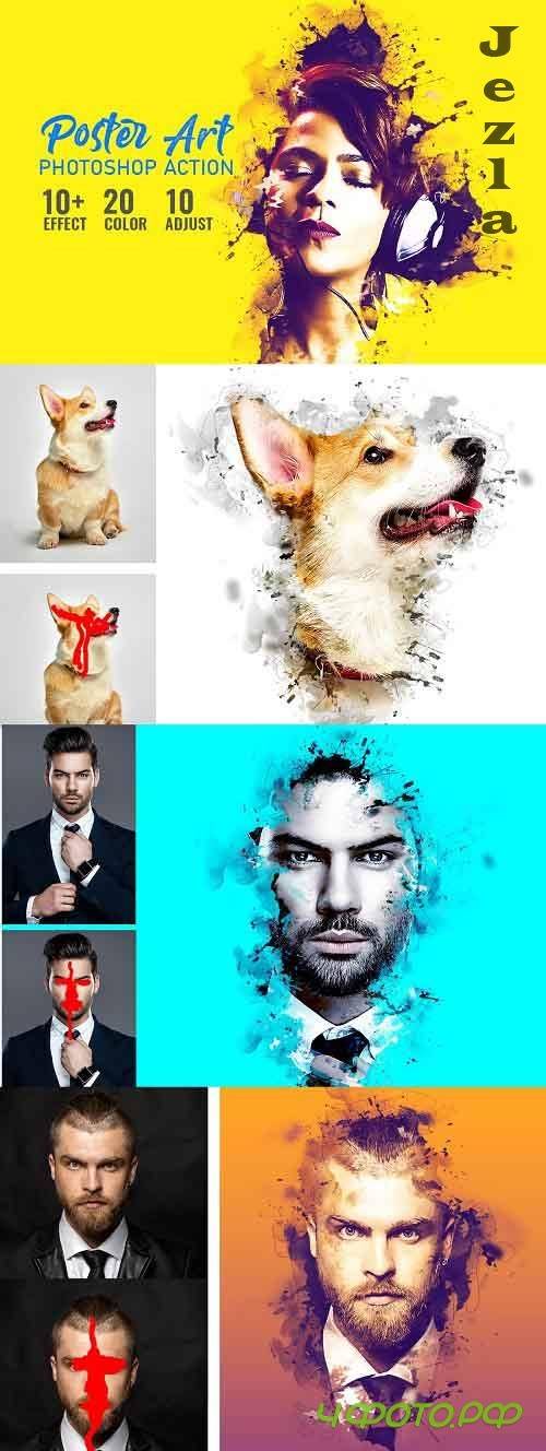 Poster Art Photoshop Action 4900555