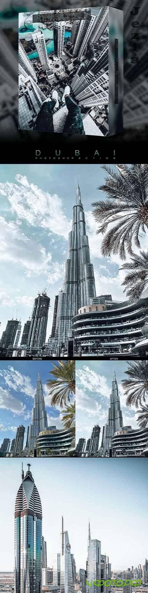Famous Citys - DUBAI - Photoshop Action 26697077