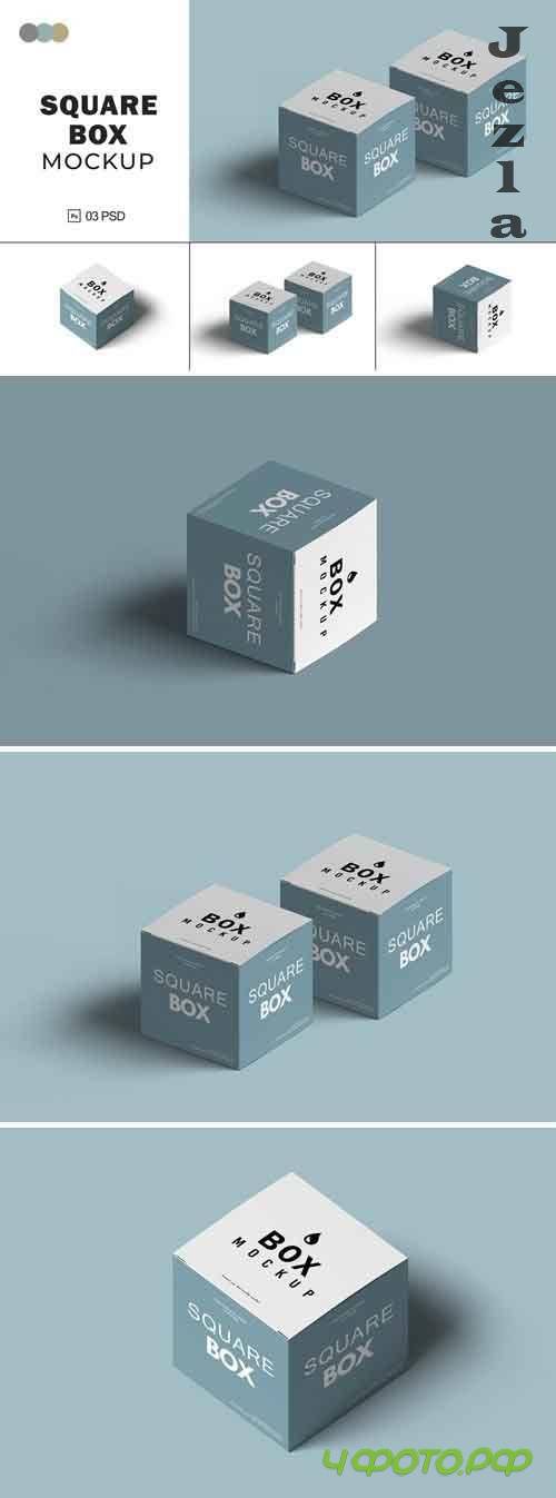 Square Box Mockups - F66TYVC