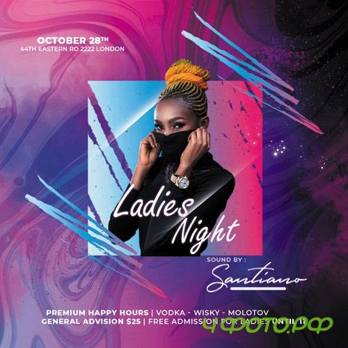 Ladies Event Night - Premium flyer psd template