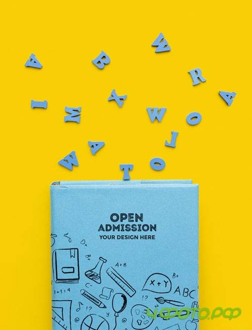 Top view assortment of school supplies