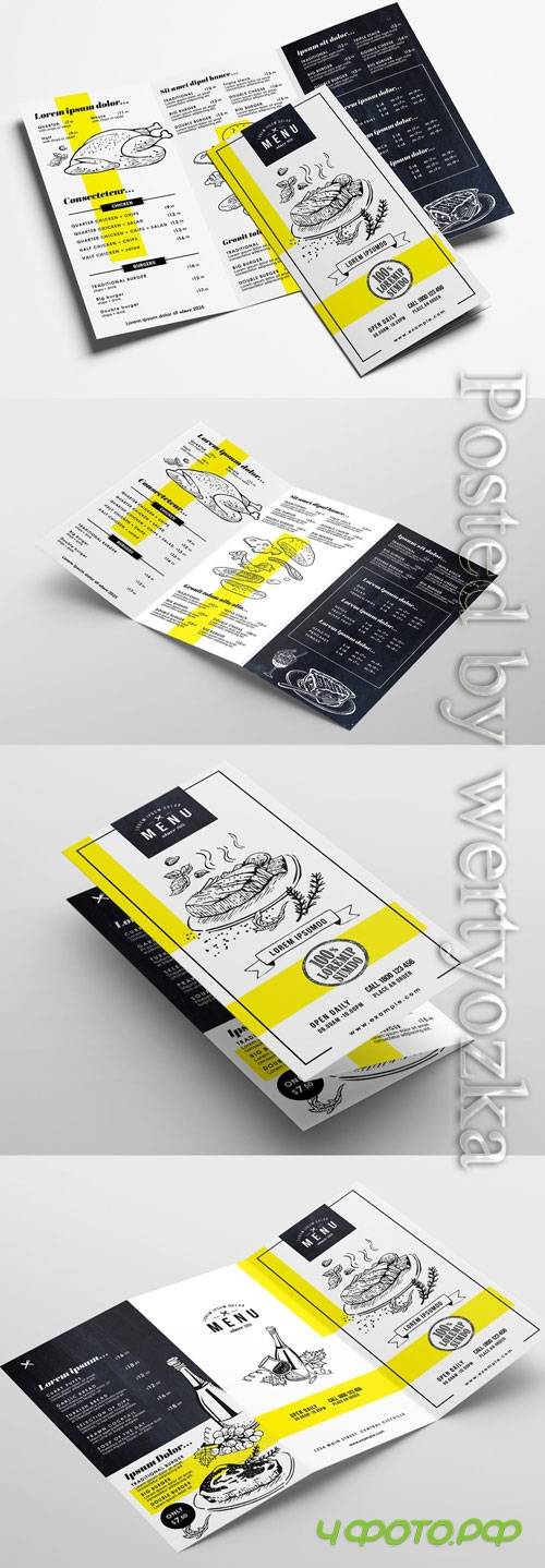 Trifold Menu Layout