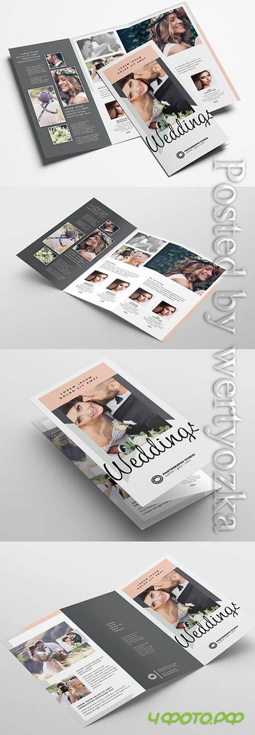 Trifold Layout for Wedding Photographers